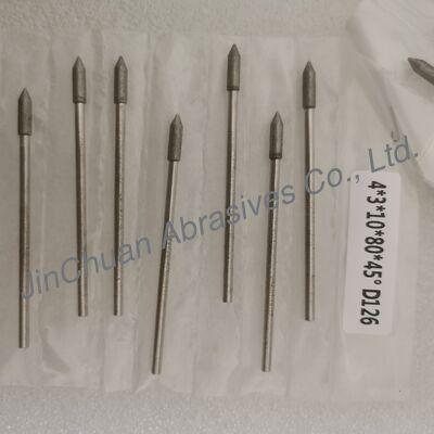 Custom-Made 4*3*10*80mm  17°-120° D126 Electroplated Grinding bits For Cemented Carbide