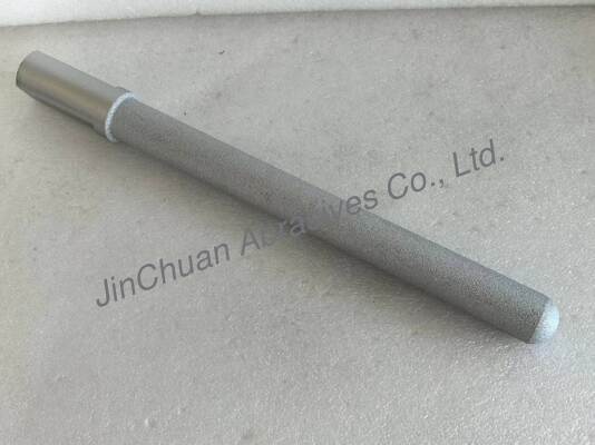 Brazed Diamond Grinding Pin with Vacuum Brazed Synthetic Diamond D80/100 Grit and 25.4mm Head Diameter for Precision Grinding