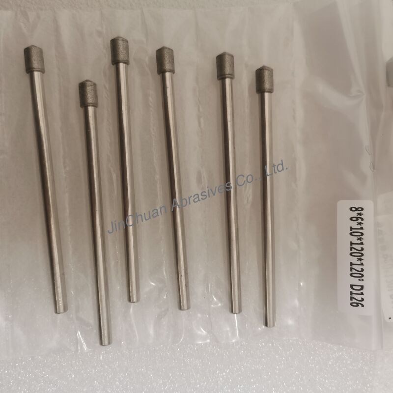 Custom-Made 8*6*10*120mm  30°-120° D126 Electroplated Grinding Bits For Cemented Carbide