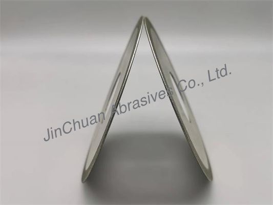 1A1 100mm * 0.8mm * 7mm için Gümüş Elektroliz Elmas Taşlama Taşları Kesme Bıçağı