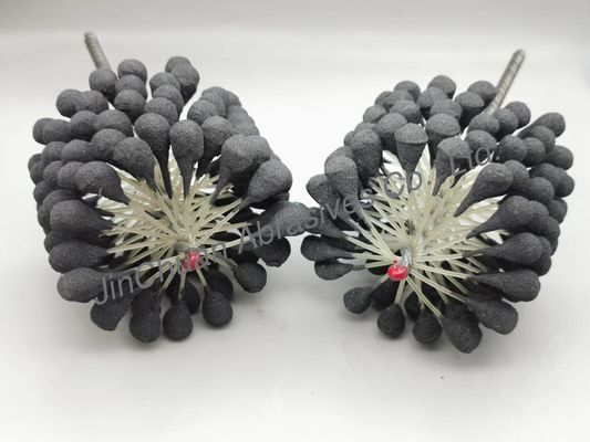 100 * 80 * 200mm Silindir Bilyalı Delikler Temizleme ve Bitirme İçin Esnek Honlama Fırçası