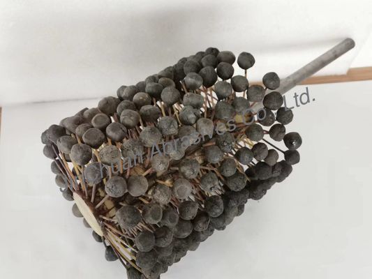 220 * 250 * 400mm Motor Silindir Bileme Fırçası Parlatma Topu Kafası İç Delik SIC180 #