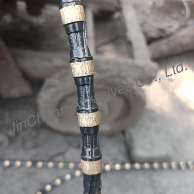 Taş kesme ve profilleme için beton granit elmas tel testeresi