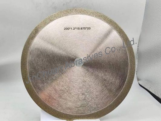 1A1 Elektroplastrasyonlu Elmas Düzme Tekerlekleri Diametresi 200mm Kalınlığı 1.8mm D80/100