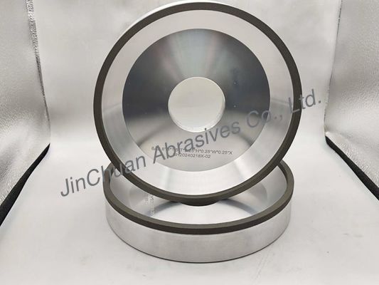 57 mm iç delikli, 203 mm çaplı reçin CBN öğütme tekeri.