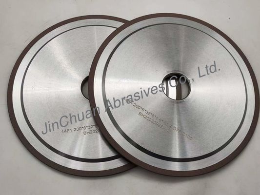 R0.9 14A1 Karbid aletleri öğütmek için reçine bağlı elmas tekerlekler