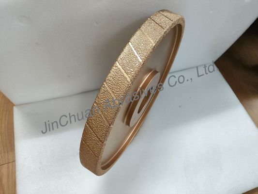 400mm Kaba Taneler Vakum Lehimlenmiş Diamong Çarkı D25/30 dökme demir için öğütme tekerleği