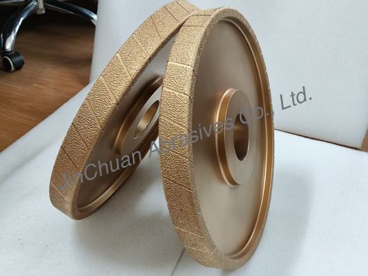 400mm Kaba Taneler Vakum Lehimlenmiş Diamong Çarkı D25/30 dökme demir için öğütme tekerleği