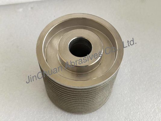 Özel Boyut ve Şekil Amber Rengi Elektroplaçlı Bağlı Cbn Tekerlekler Döşeme ve Kesme İçin