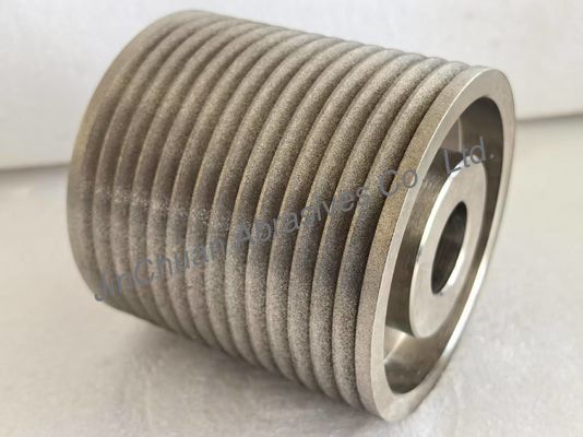 Özel Boyut ve Şekil Amber Rengi Elektroplaçlı Bağlı Cbn Tekerlekler Döşeme ve Kesme İçin