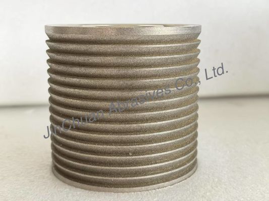 Özel Boyut ve Şekil Amber Rengi Elektroplaçlı Bağlı Cbn Tekerlekler Döşeme ve Kesme İçin