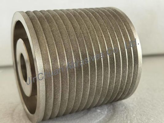 Özel Boyut ve Şekil Amber Rengi Elektroplaçlı Bağlı Cbn Tekerlekler Döşeme ve Kesme İçin