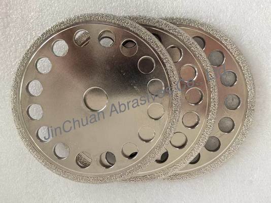 Yüksek Performanslı Vakum Lehimlendirilmiş Elmas Tekerlekler D40/45 Grit özelleştirilebilir şekli ve uzun ömrü ile dökme demir öğütme için