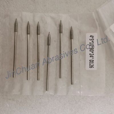 Özel yapımı 4*3*10*80mm 17°-120° D126 Elektroplatürlü Çimento Karbid için öğütme parçaları