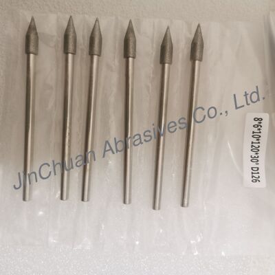 Custom-Made 8*6*10*120mm  30°-120° D126 Electroplated Grinding Bits For Cemented Carbide