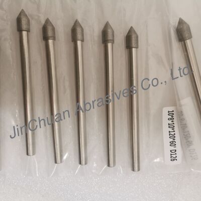 Özel yapımı 10*8*10*120mm 30°-120° D126 Cementli Karbid için Elektroplaçlı Düzeltme Bitleri
