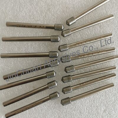 Custom-Made 8*6*10*70mm  120° D126 Electroplated Grinding Bits For Cemented Carbide