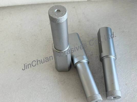 Vacuum Brazed Sentetik Elmas D80/100 Grit ve hassaslıklı öğütme için 25.4mm Baş Diametresi ile Brazed Elmas öğütme çentiği