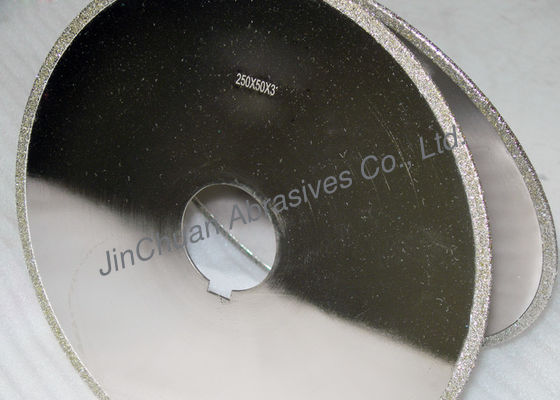 Yüksek mukavemetli aşındırıcılar galvanizli Elmas Bıçak / 10 İnç Elmas Bileme Diski