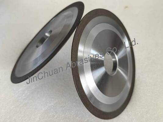 14F1 150*8*32mm uzun ömürlü rezine CBN öğütme tekeri 1.3mm-4.0mm CBN katmanı ile HSS alet öğütme için