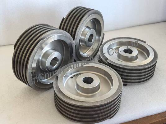 Bıçakları keskinleştirmek için çelik tabanlı vücutlu spiral elektroplasterli CBN öğütme tekerleği B126
