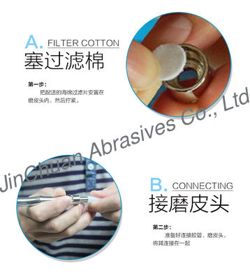 Cilt Güzellik İçin Paslanmaz Çelik Elmas Minyatür Masaj Küçük Elmas Dosyası