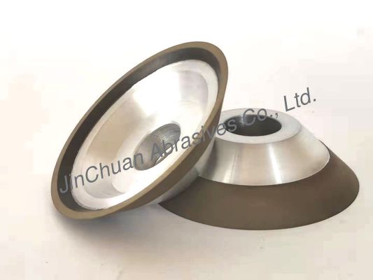 Bilenmiş Ahşap D64 Grit Elmas Zımpara Tekerlek Reçine Yapıştırma Ağır Hizmet